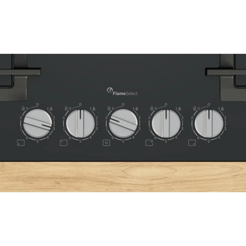 Bosch PPQ7A6I40 beépíthető gázfőzőlap edzett üveglapon fekete 75cm Serie6
