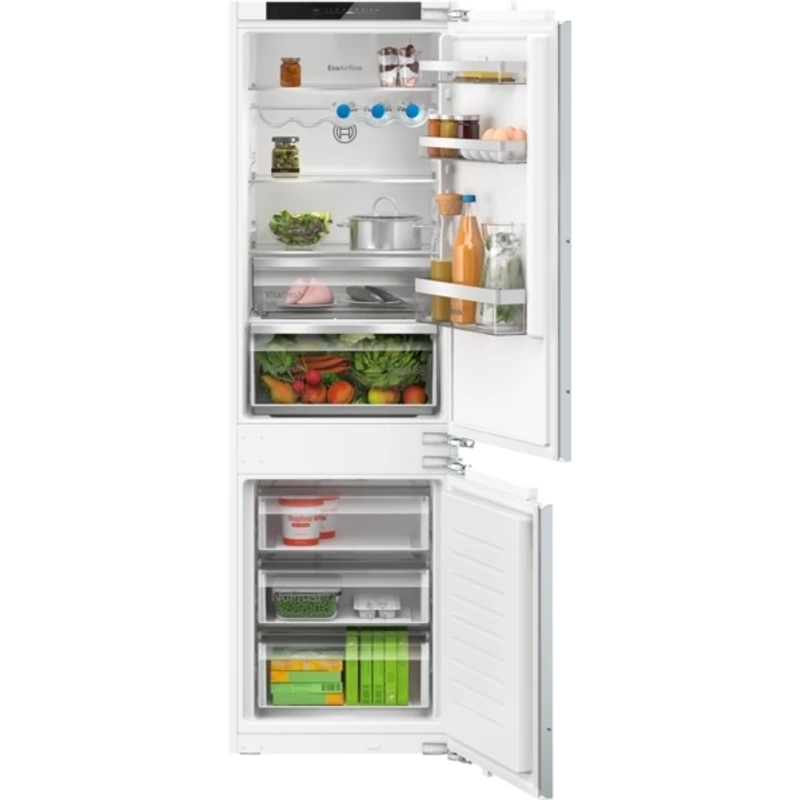 Bosch KIN86VFE0 beépíthető alulfagyasztós hűtőszekrény NoFrost 178cm Serie4