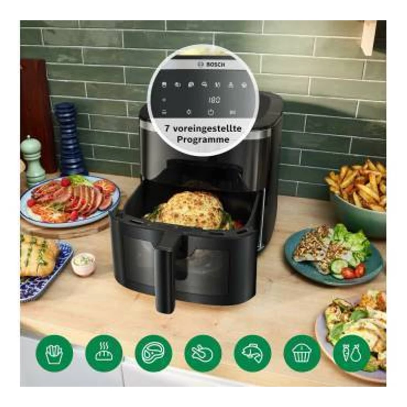 Bosch MAF671B0 AirFryer 7,2L fekete Serie6