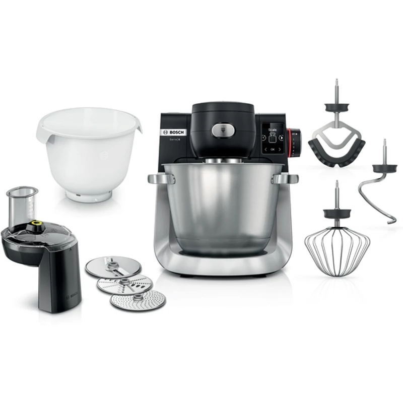 Bosch MUMS6ZS23D konyhai robotgép mérleggel 1600W fekete-szálcsiszolt acél Serie6