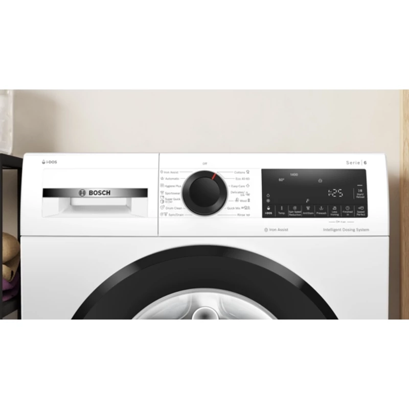 Bosch WGG244F3BY elöltöltős mosógép i-DOS fekete ajtó 9kg 1400f/p Serie6