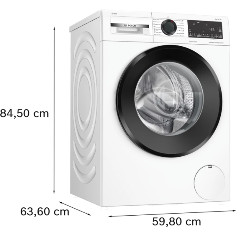 Bosch WGG244F3BY elöltöltős mosógép i-DOS fekete ajtó 9kg 1400f/p Serie6