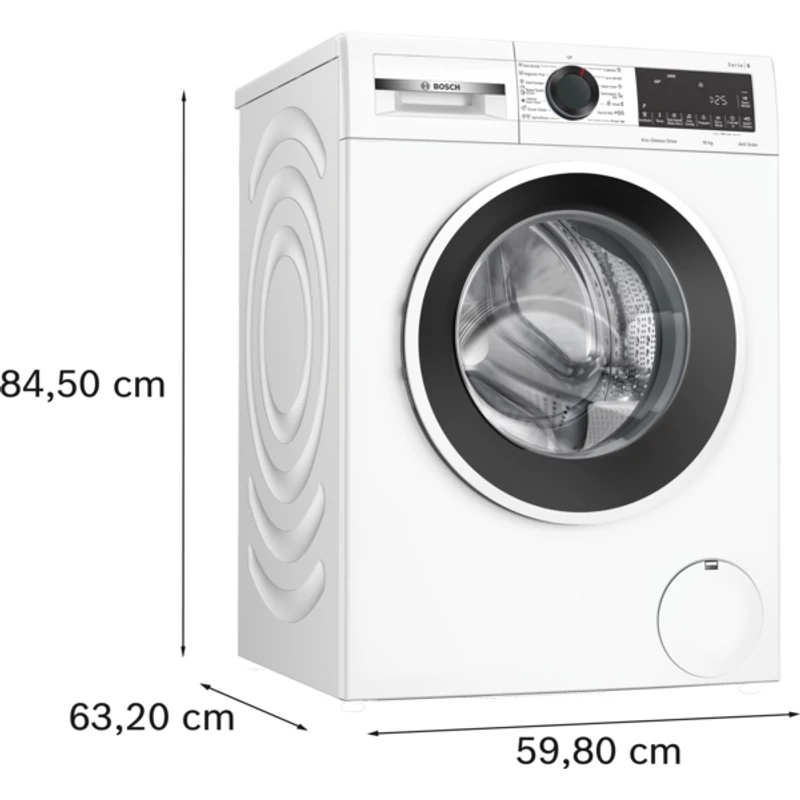Bosch WGG2540NBY elöltöltős mosógép 10kg 1400f/p Serie6