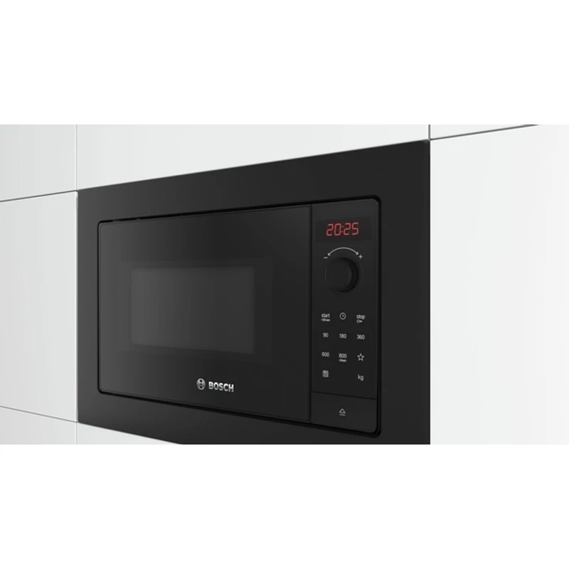Bosch BFL623MB4 beépíthető mikrohullámú sütő fekete Serie2