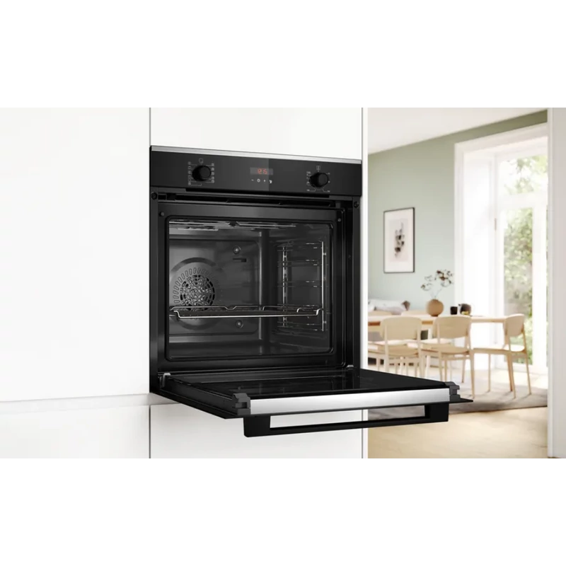 Bosch HBA274BB3F beépíthető sütő pirolítikus fekete Serie4