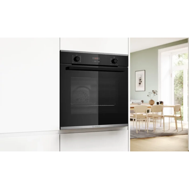Bosch HBA274BB3F beépíthető sütő pirolítikus fekete Serie4