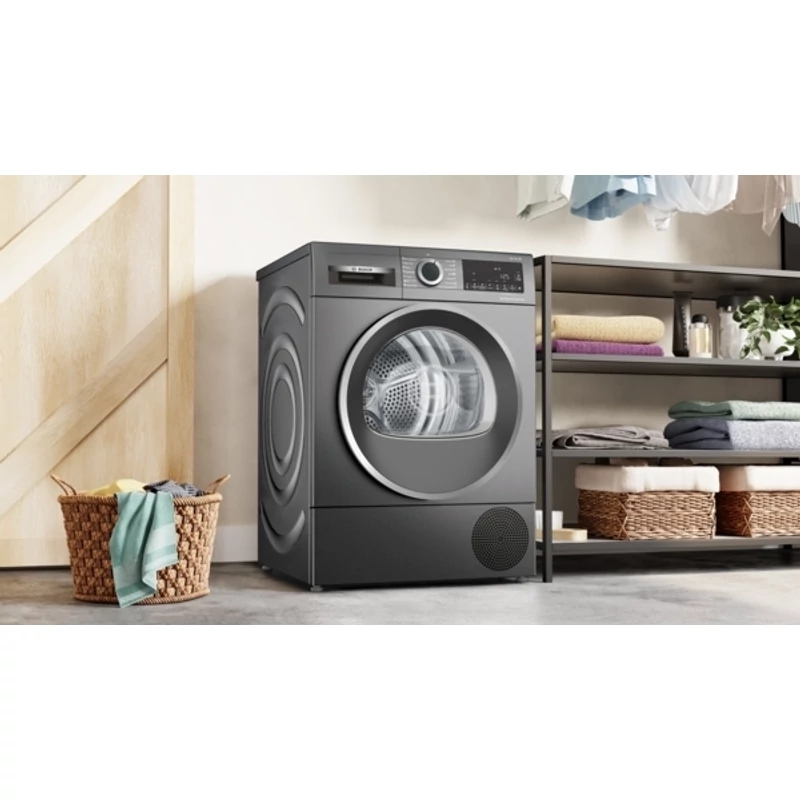 Bosch WQG245DREU hőszivattyós szárítógép sötétszürke kivitel 9kg Serie6