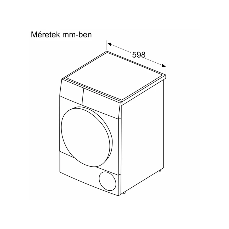 Bosch WQG245DREU hőszivattyós szárítógép sötétszürke kivitel 9kg Serie6