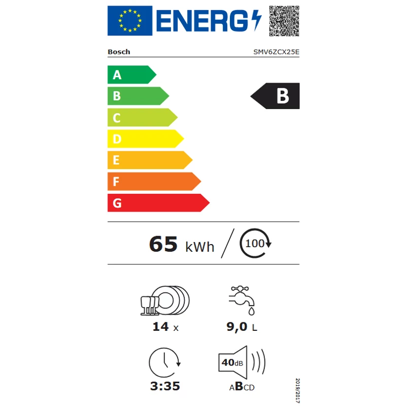 Bosch SMV6ZCX25E teljesen beépíthető mosogatógép PerfectDry Zeolith szárítás TimeLight Serie6