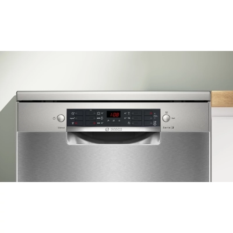 Bosch SMS26AI01F szabadonálló mosogatógép inox Serie2