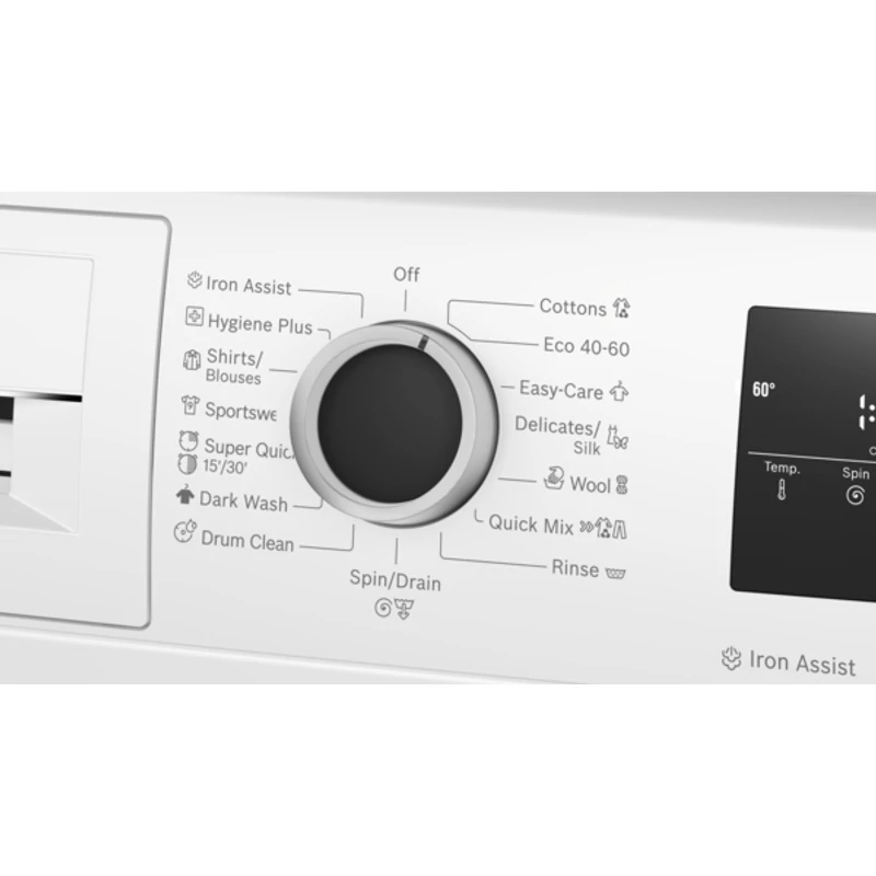 Bosch WAN2426NBY elöltöltős mosógép IronAssist 8kg 1200f/p Serie4