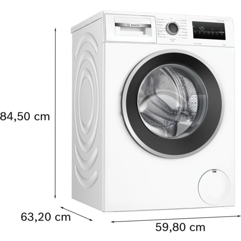 Bosch WAN2426NBY elöltöltős mosógép IronAssist 8kg 1200f/p Serie4