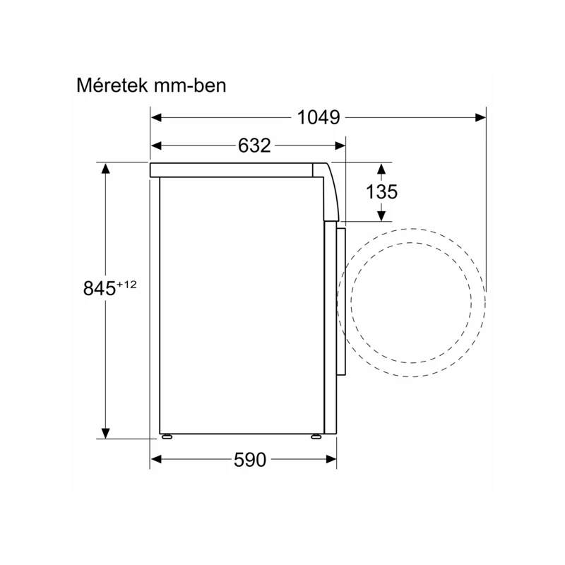 Bosch WAN2426NBY elöltöltős mosógép IronAssist 8kg 1200f/p Serie4