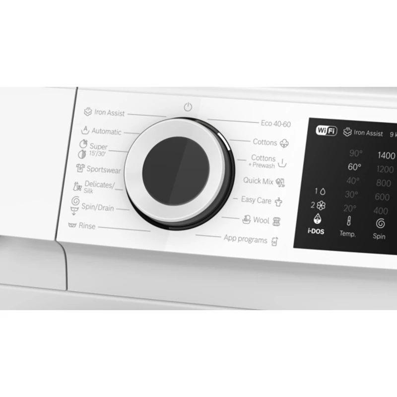 Bosch WGJ244A2BY elöltöltős mosógép Home Connect I-Dos 9kg 1400f/p Serie6