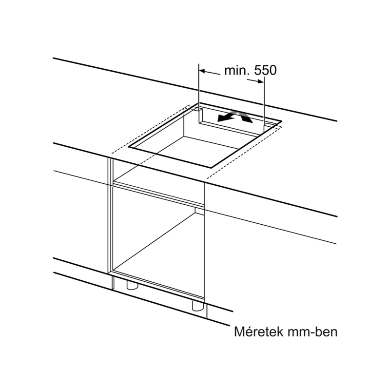 Bosch PIF61ABB5E beépíthető indukciós főzőlap Matt Design felület 60cm Serie4