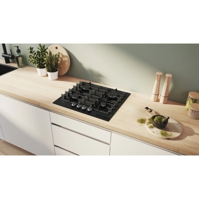 Bosch PPP6AAI40 beépíthető gázfőzőlap Matt design üveglapon 60cm Serie6