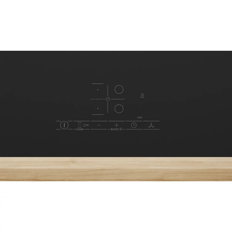 Bosch PVS81AB16E beépíthető Combi indukciós főzőlap páraelszívóval Matt design felület 80cm Serie6