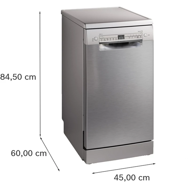 Bosch SPS2HKI55E szabadonálló mosogatógép acél 45cm Serie2