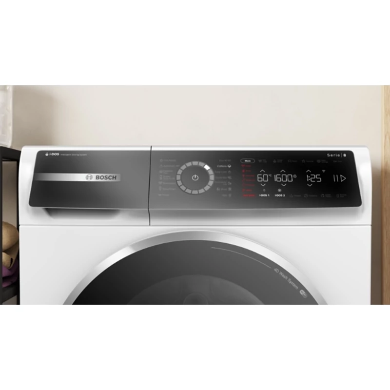 Bosch WGB266A5BY elöltöltős mosógép i-DOS IronAssist 11kg 1600f/p Serie8