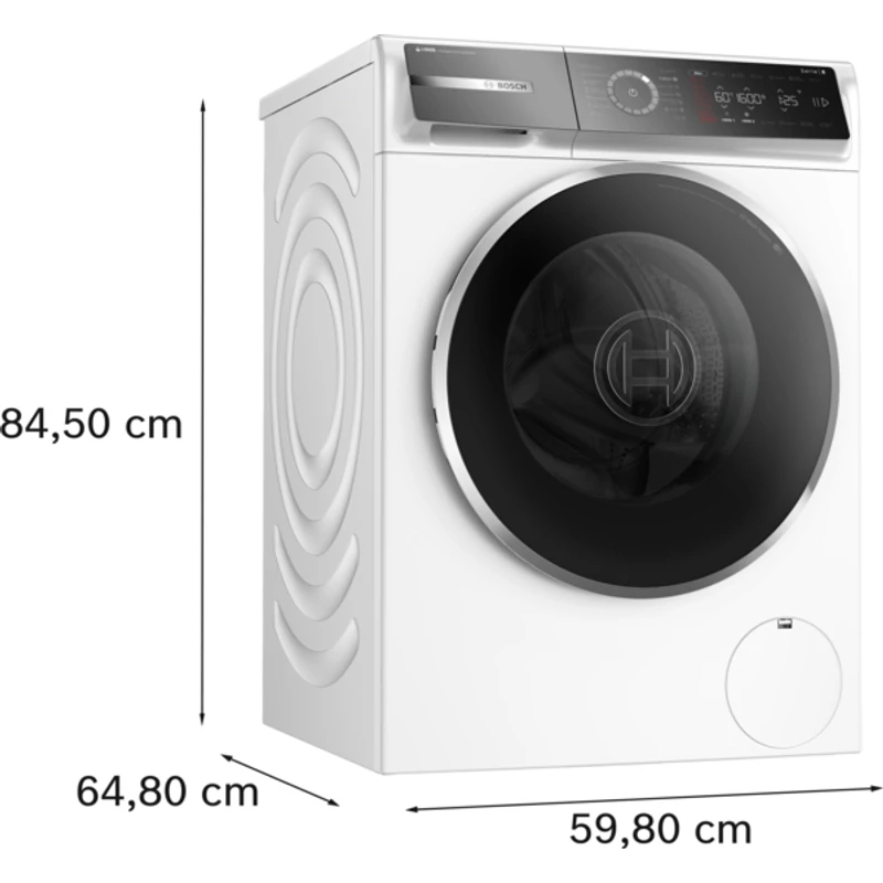 Bosch WGB266A5BY elöltöltős mosógép i-DOS IronAssist 11kg 1600f/p Serie8