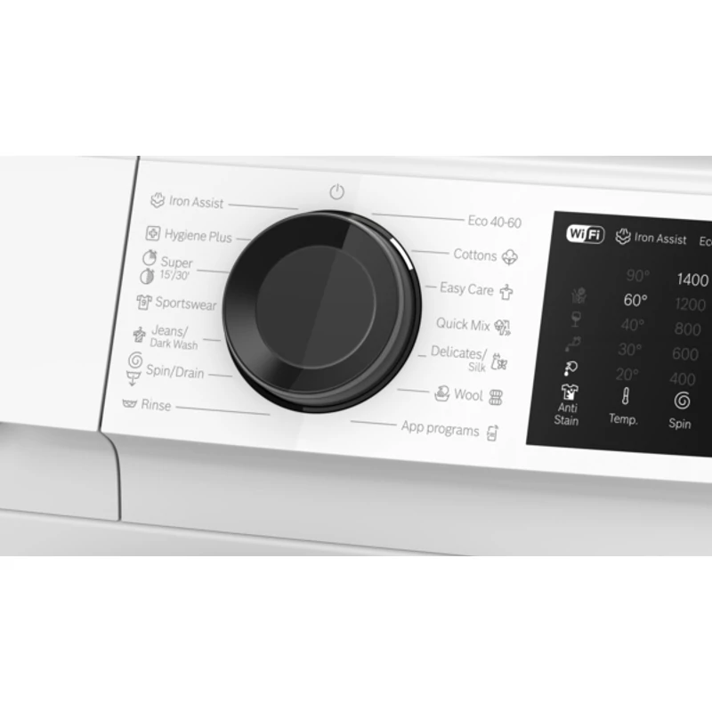 Bosch WGJ24401BY elöltöltős mosógép Home Connect IronAssist 9kg 1400f/p Serie6