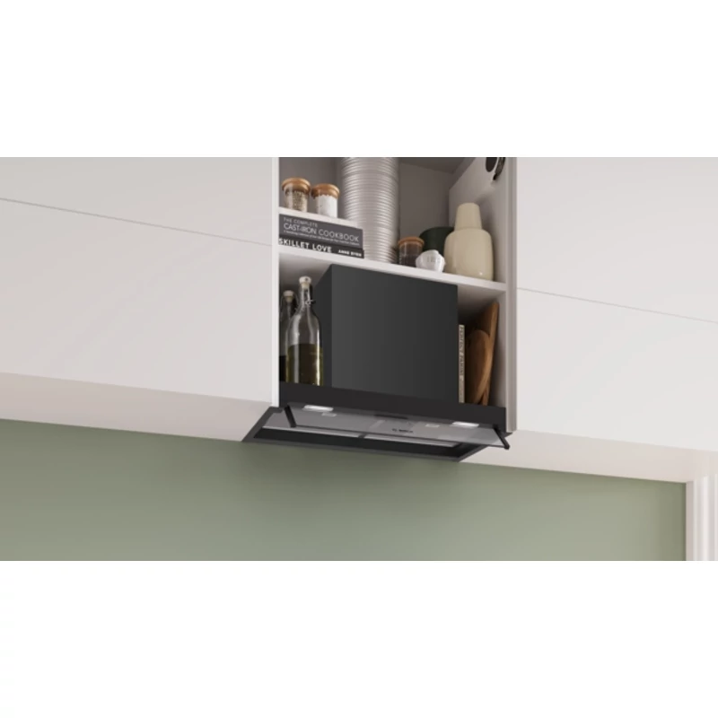 Bosch DBB65CC60 beépíthető páraelszívó 60cm fekete/üveg Serie4