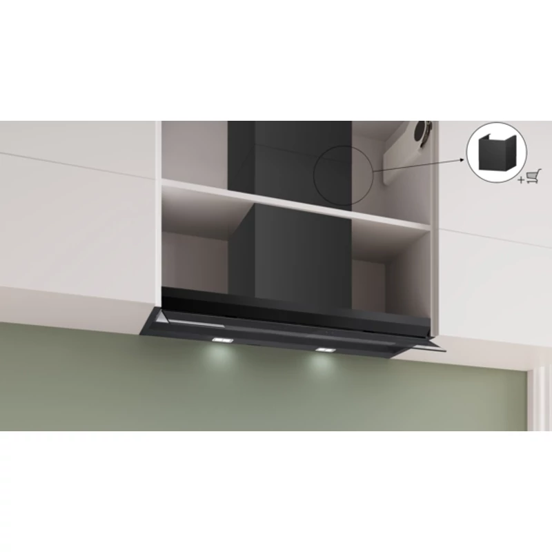 Bosch DBB97DP60 beépíthető páraelszívó Home Connect 90cm fekete/üveg Serie6