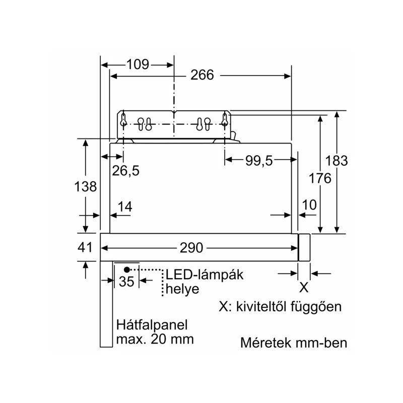 Bosch DFL064W54 teleszkópos páraelszívó 60cm Serie2