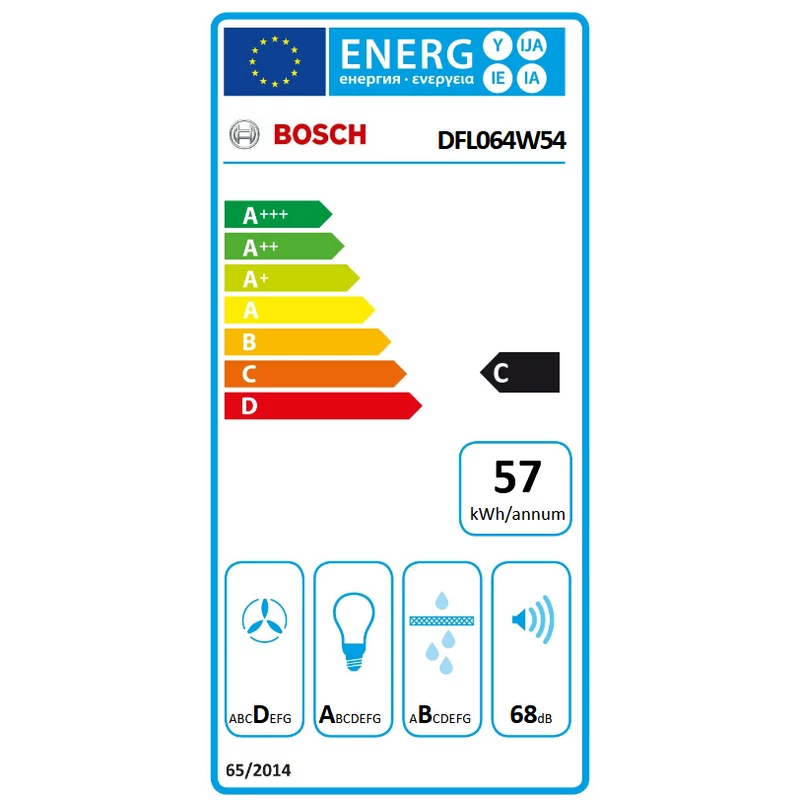 Bosch DFL064W54 teleszkópos páraelszívó 60cm Serie2
