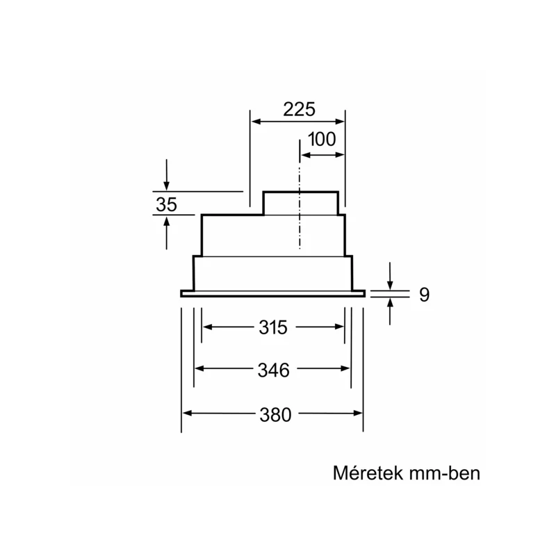 Bosch DHL555BM kürtőbe építhető páraelszívó 53cm Serie4