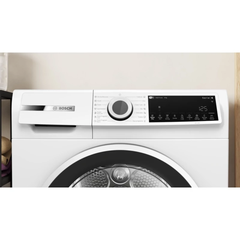 Bosch WQJ24200BY hőszivattyús szárítógép fekete-fehér ajtó 9kg Serie6