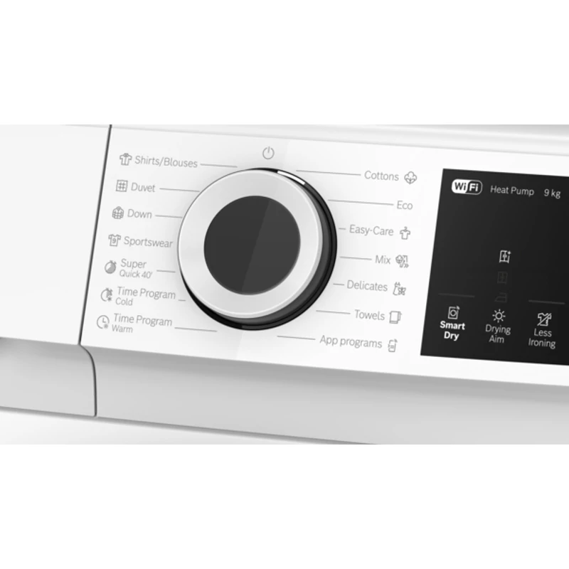 Bosch WQJ24200BY hőszivattyús szárítógép fekete-fehér ajtó 9kg Serie6