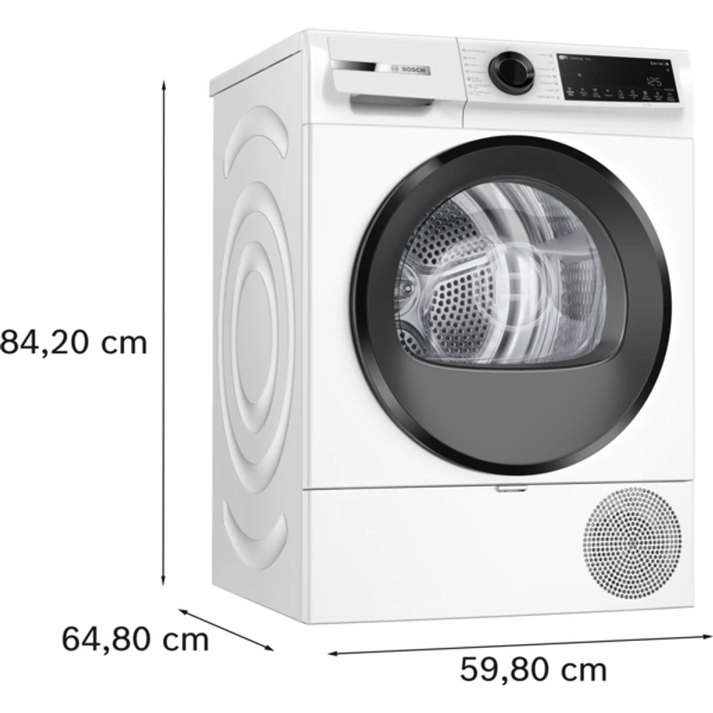 Bosch WQJ24201BY hőszivattyús szárítógép fekete ajtó 9kg Serie6