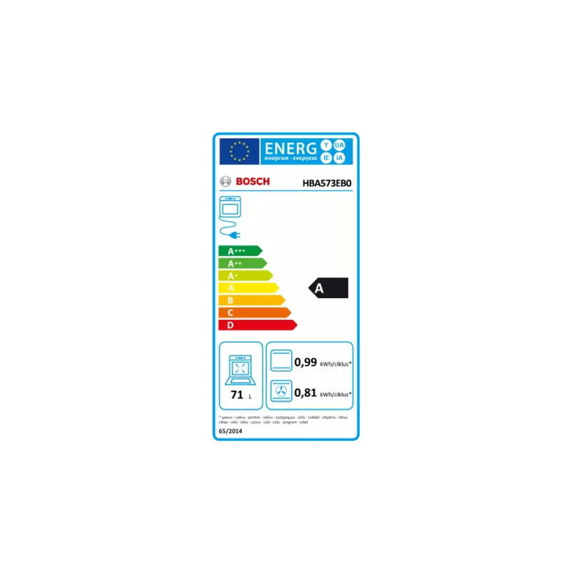 Bosch HBA573EB0 Beépíthető Elektromos Sütő