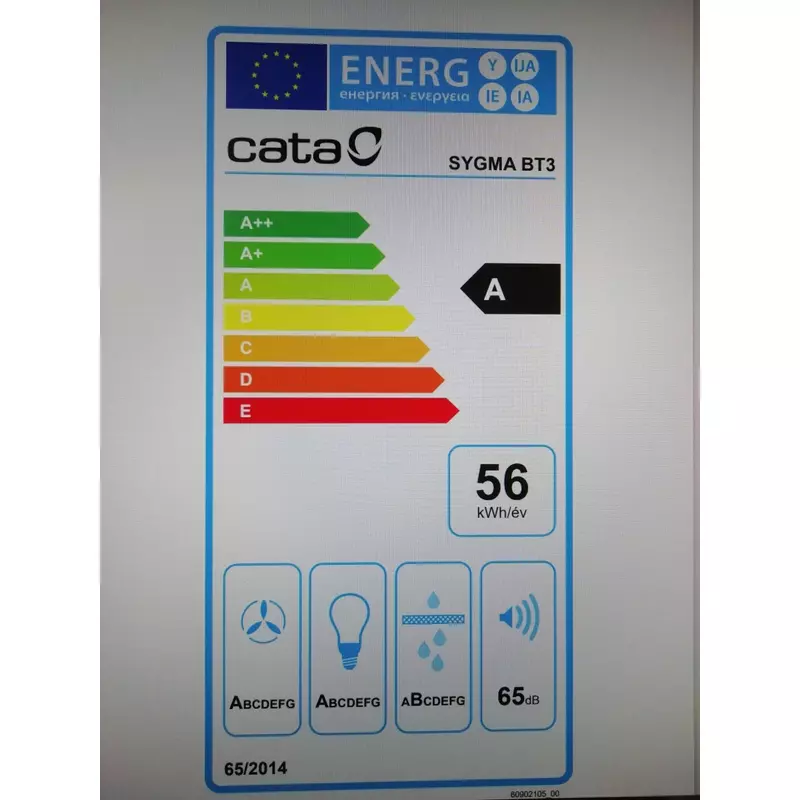 Cata SYGMA X 1200 inox LED páraelszívó fali 120cm