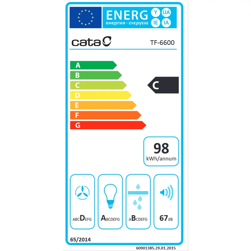 CATA TF-6600/A LED DURALUM Teleszkópos Páraelszívó