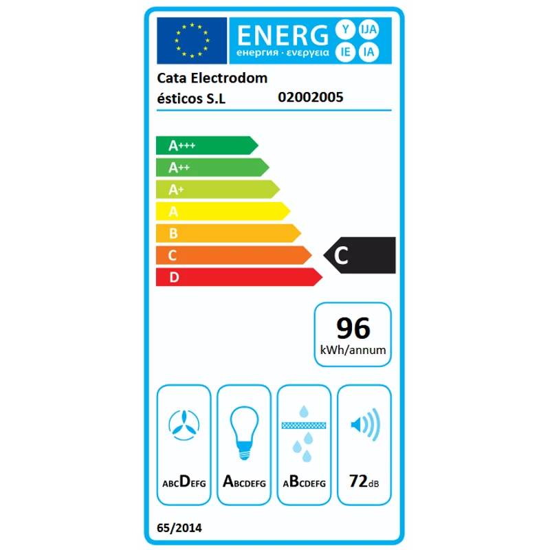 CATA Kürtős Páraelszívó Omega 600 WH/L LED FEHÉR