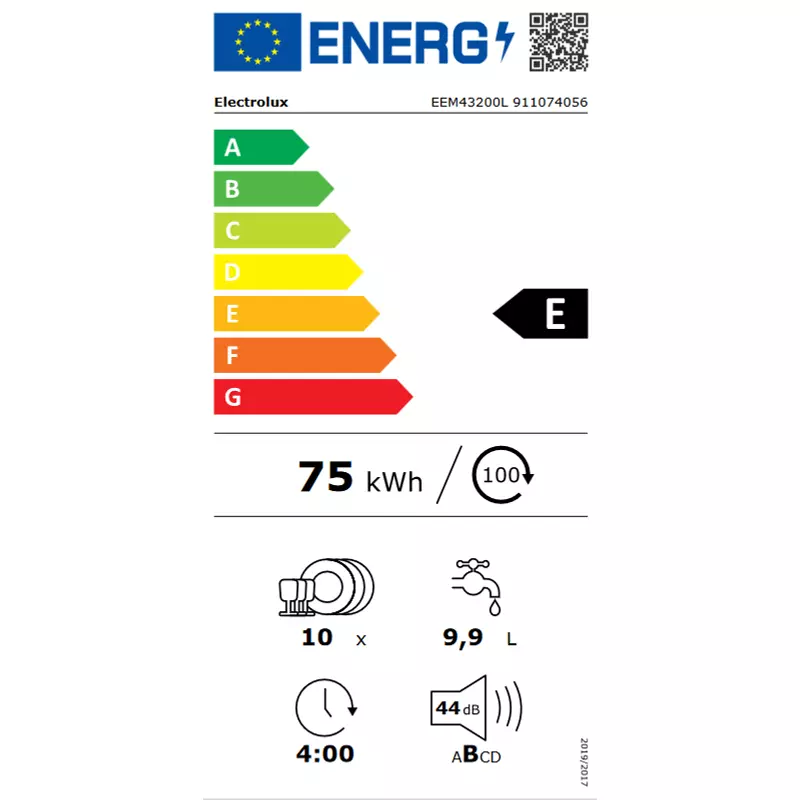 Electrolux EEM43200L beépíthető mosogatógép