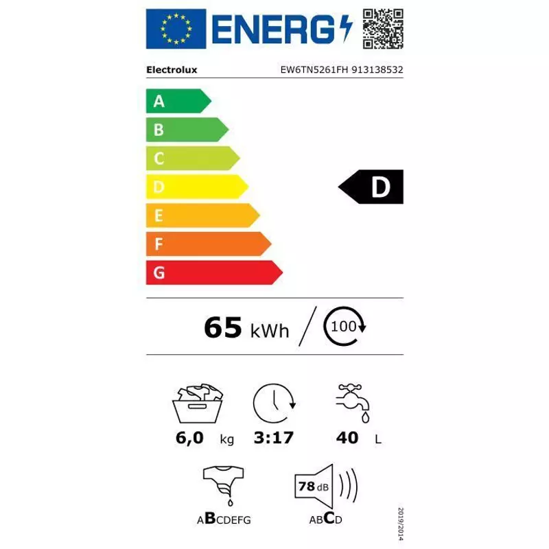 Electrolux EW6TN5261FH PerfectCare felültöltős mosógép, 6 kg, 1200 f/p.