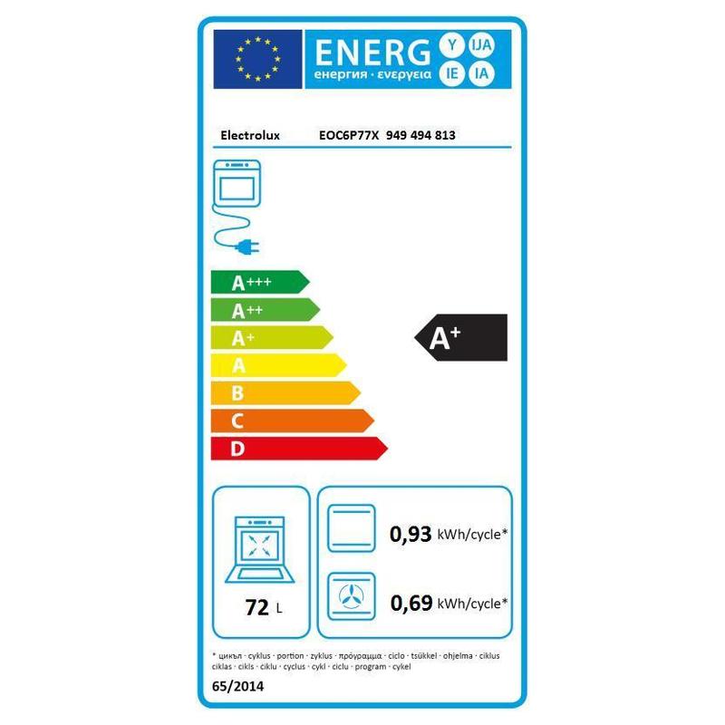 Electrolux EOC6P77WX SteamCrisp beépíthető gőzsütő, maghőmérő, pirolitikus tisztítás