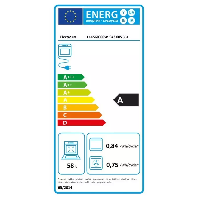 Electrolux LKK560000W PlusSteam kombinált tűzhely gőzfunkcióval