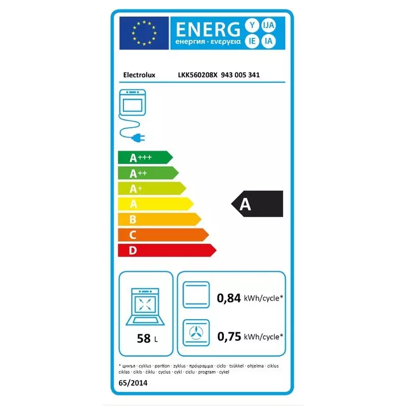 Electrolux LKK560208X kombinált tűzhely gőzfunkcióval