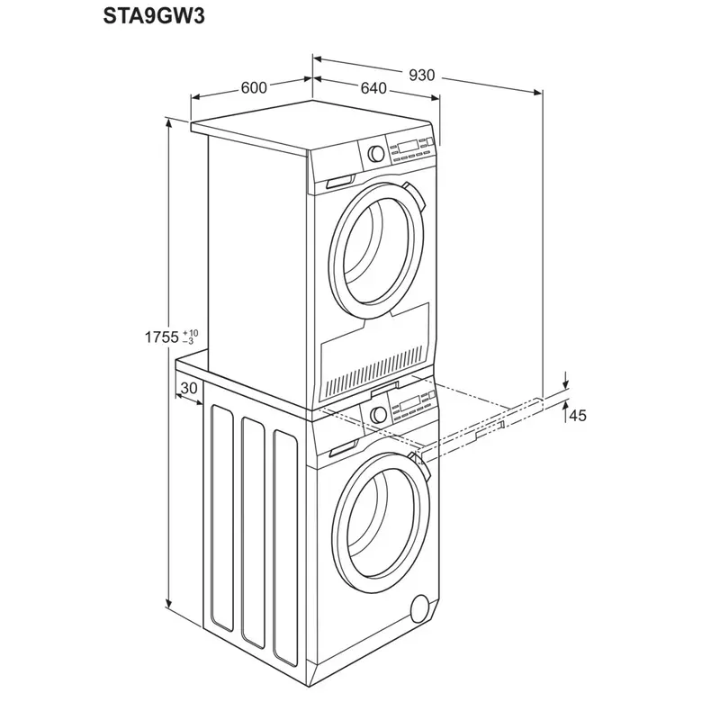 Electrolux E1WYHSK1Kihúzható polcos összeépítő keret