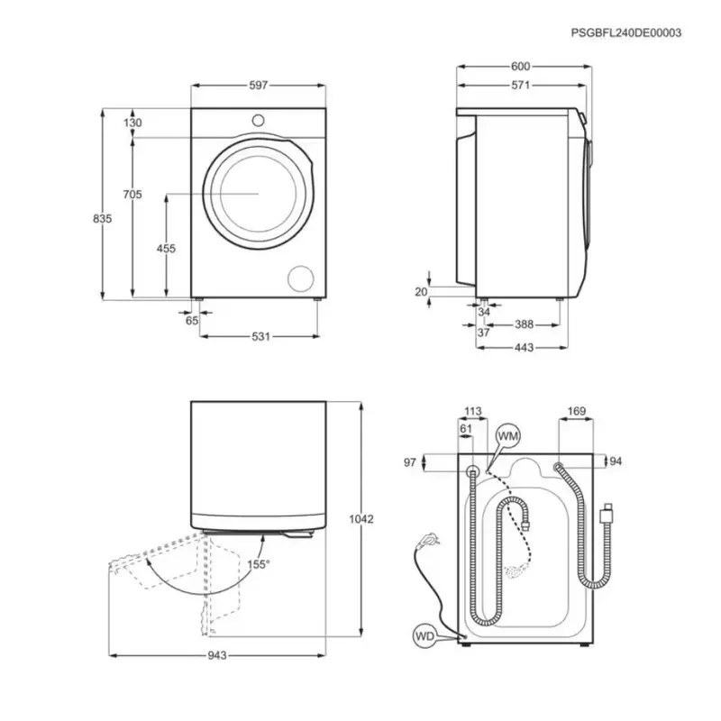 Electrolux EW7W2492E SteamCare Mosó-szárítógép, SteamRefresh gőzprogram, Hygiene program gőzzel, QuickCare 69perc program, A energiaosztály, 9/5 kg, 1400 f/p, ökoinverter motor