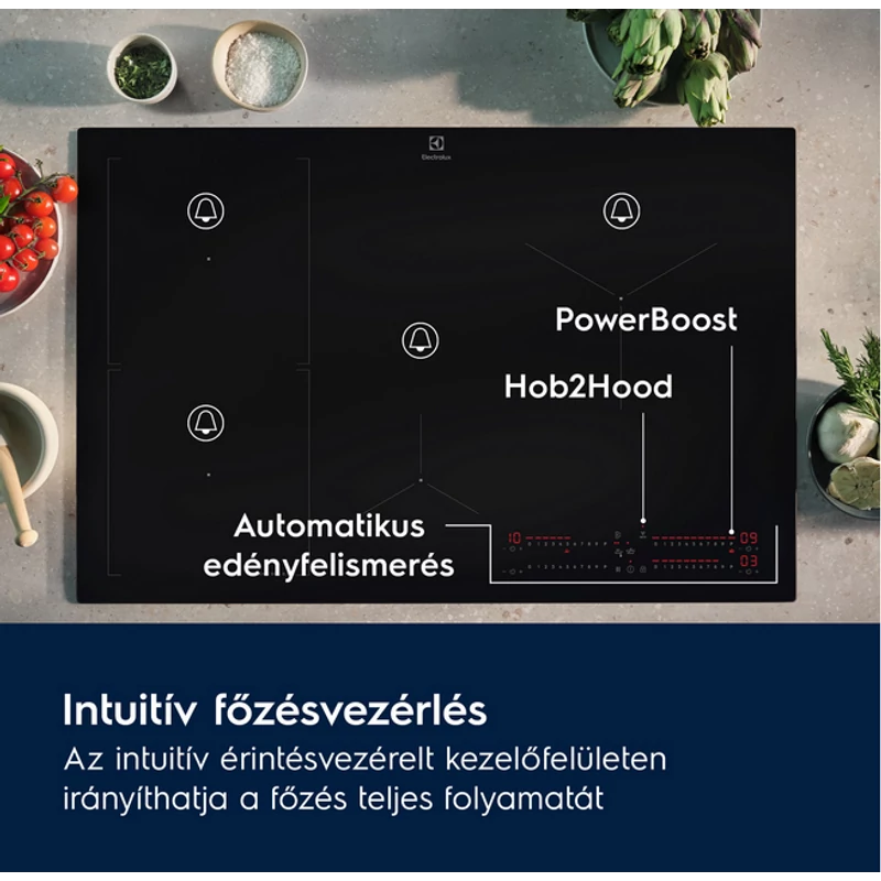 Electrolux EIS82453IT beépíthető indukciós főzőlap SaphirMatt® 80cm