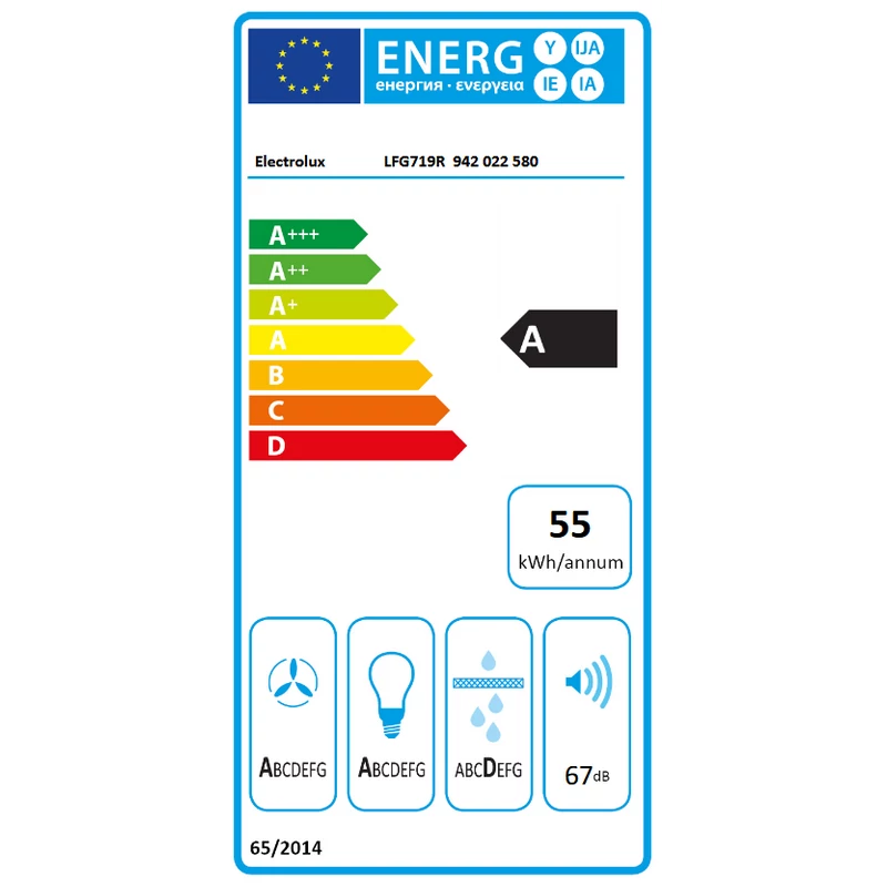 Electrolux LFG719R Hob2Hood rejtett páraelszívó fekete 80cm