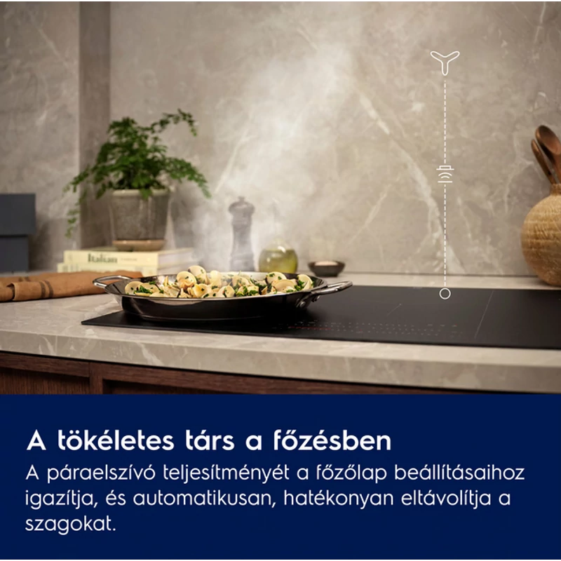 Electrolux LFV619Z döntött fali páraelszívó fekete/zafír 90cm