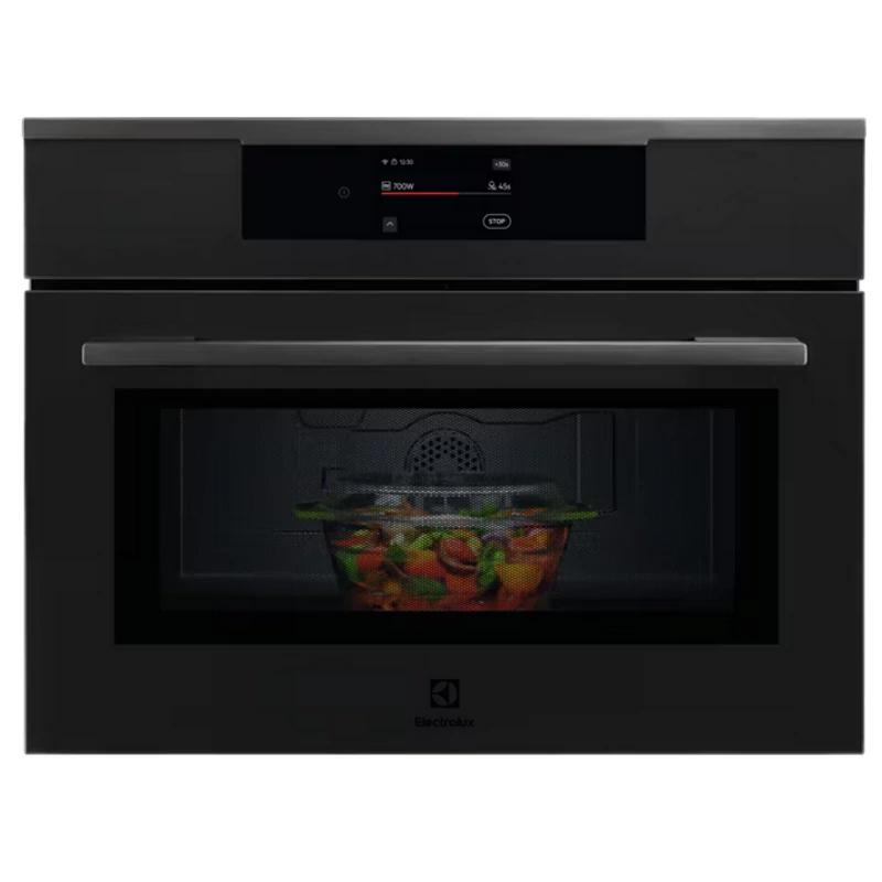 Electrolux KVM9E2XT mikrohullámú sütő grill funkcióval matt fekete 45cm