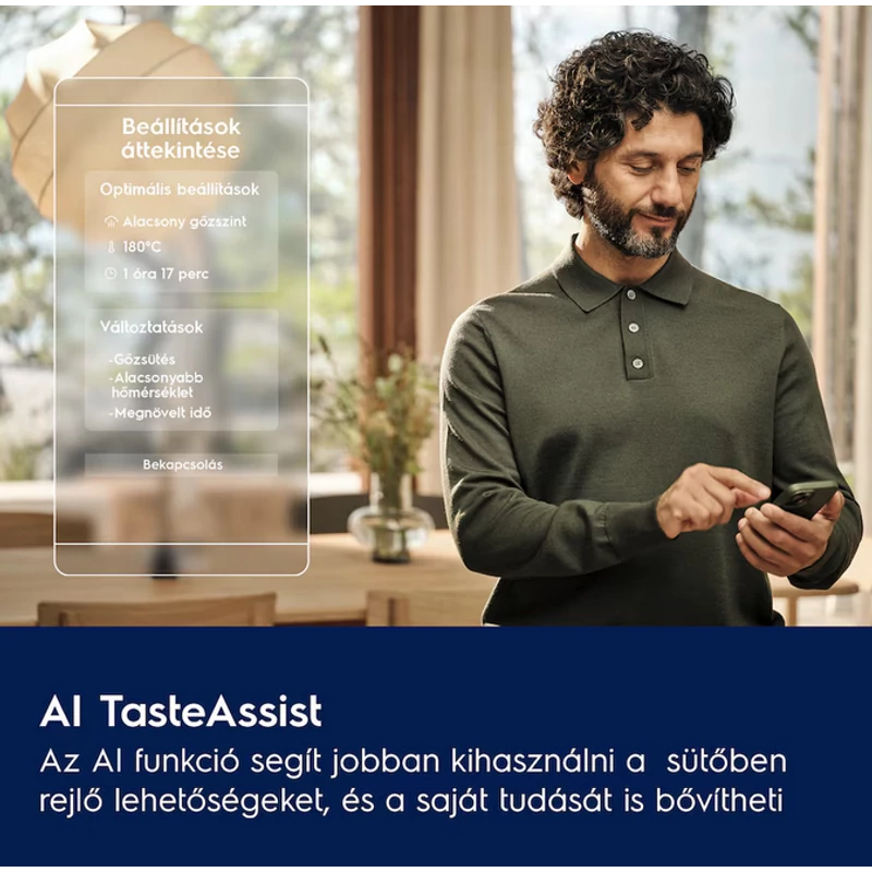 Electrolux LOA9S3XZ MealAssist/SteamPro 800 gőzsütő gőztisztítással fekete