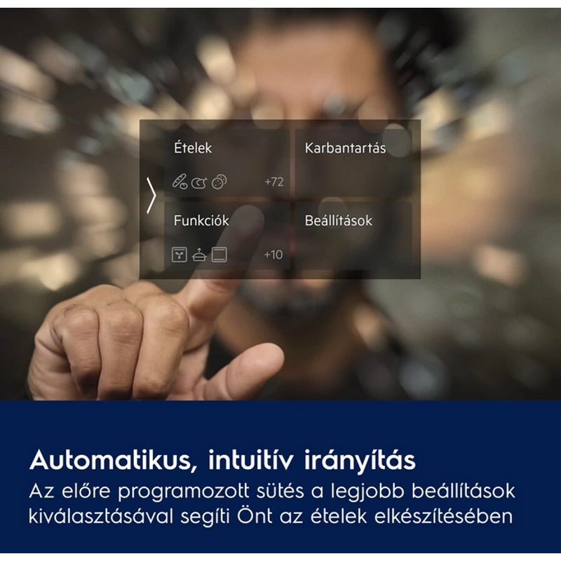 Electrolux LOB9S3XZ MealAssist/SteamPro 800 gőzsütő gőztisztítással fekete